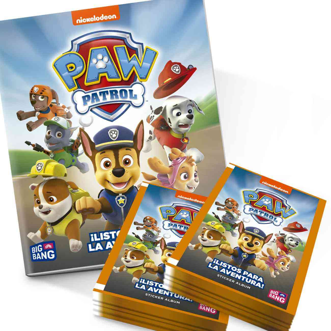 Pack Álbum + 50 sobres «Paw Patrol 3 – ¡Listos para la aventura!» | Big  Bang Copag